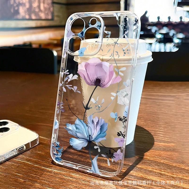 Fresh Floral for iPhone11/12/13/14/15/16ProMax iPhone Case XS/XR Anti-drop