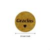 500pcs/rollSpanishGraciasThank You Stickers Envelope Sealing Stickers Baking Gift Packaging Bag Sealing Stickers Holiday Decorat