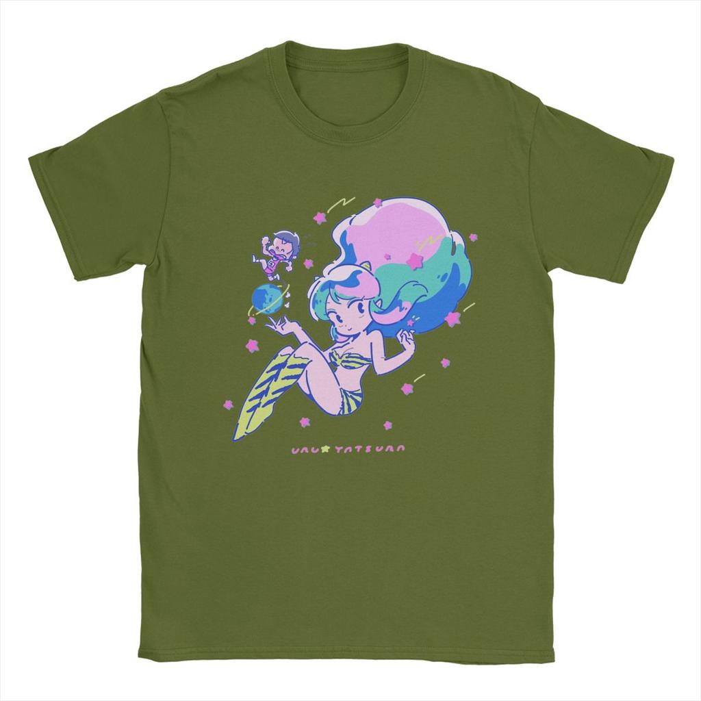 Men T Shirt Anime Casual Tees Short Sleeve Crew Neck T-Shirts 100% Cotton Party Clothing