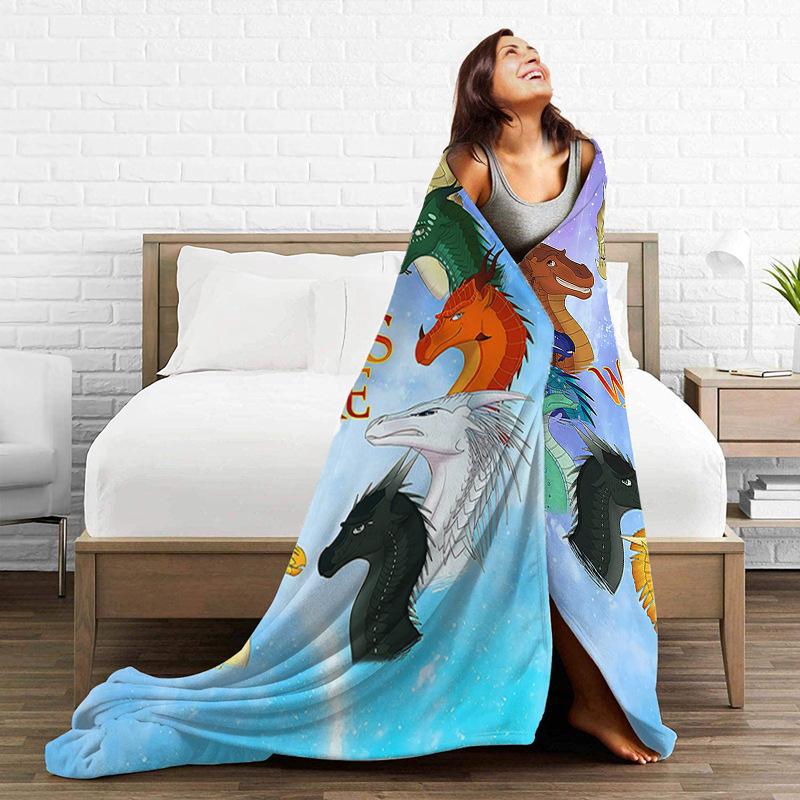 Printed Blanket Flannel Sofa Blanket Digital Printed Blanket
