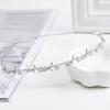 Pearl Rhinestone Hair Hoop Shining Elegant Flower Leaf Women Hair Comb Wedding Bridal Hairpin Crown Hair Styling Accessories