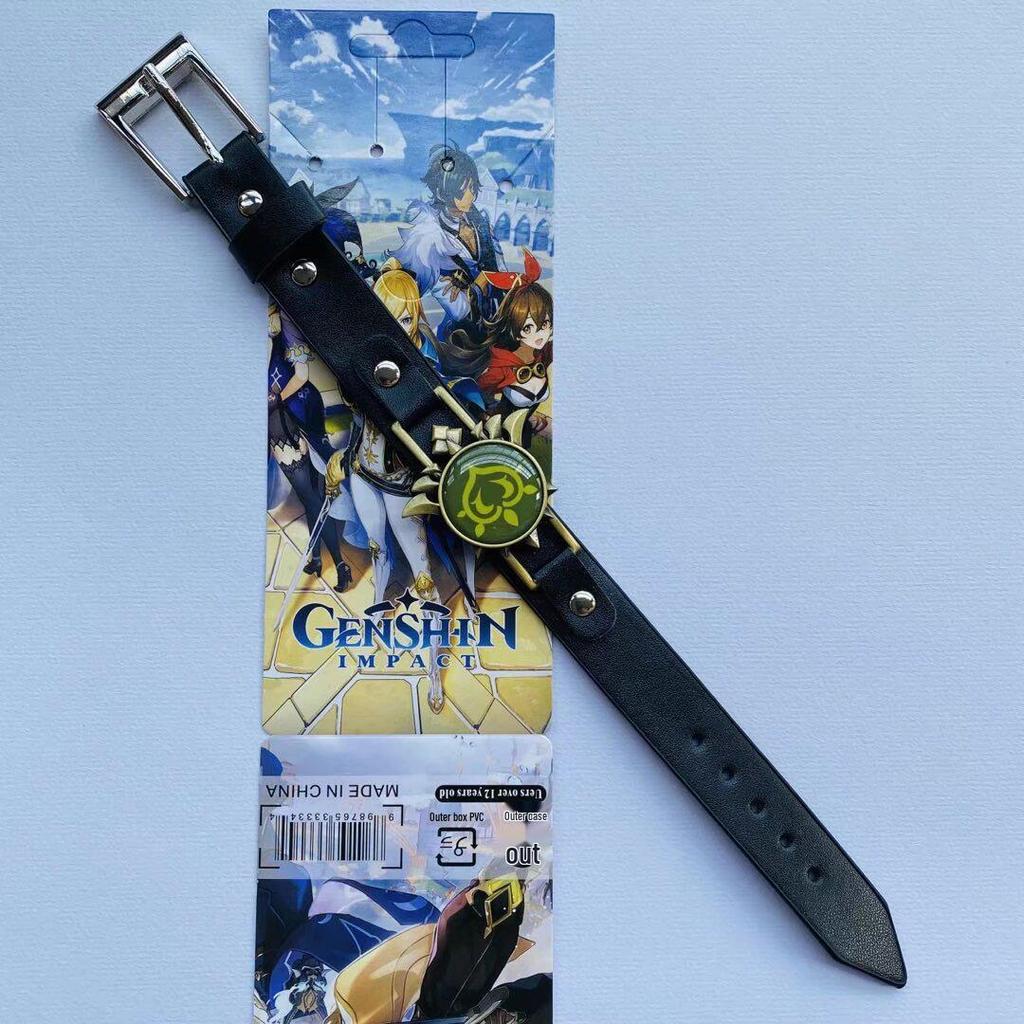 Anime Mix Faux Leather Bracelet: Attack on Titan, Naruto, Jujutsu Kaisen, Demon Slayer, Fairy Tail, Death Note.