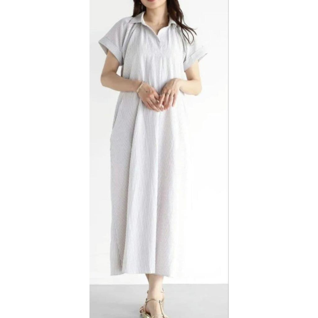 Used New Vin Soccer Stripe Skipper Dress Off White