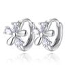 Sweet Plum Blossom Korean Snowflake Crystal Earrings - Elegant & Lovely Stud Ear Accessories