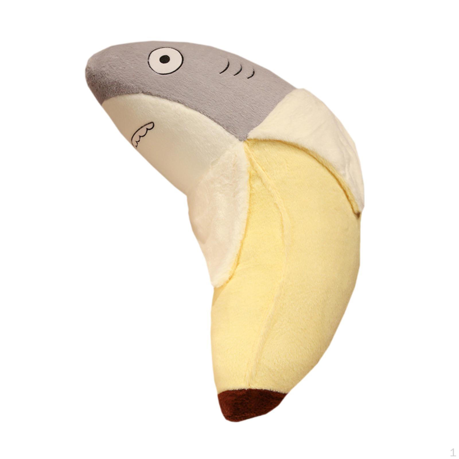 

Shark Plush Toy Stuffed Animal Removable Neck Cushion Soft Plushie,Plush Doll