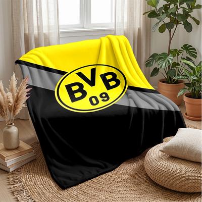 Borussia Dortmund Theme Blanket Soft Flannel Fleece Blanket Warm Lightweight Throw Blanket for Home Sofa Bed