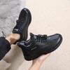 Men's Winter Non-Slip Thickened Cloth Shoes for Middle-Aged & Elderly - Warm, Comfortable, Flat Bottom Sneakers