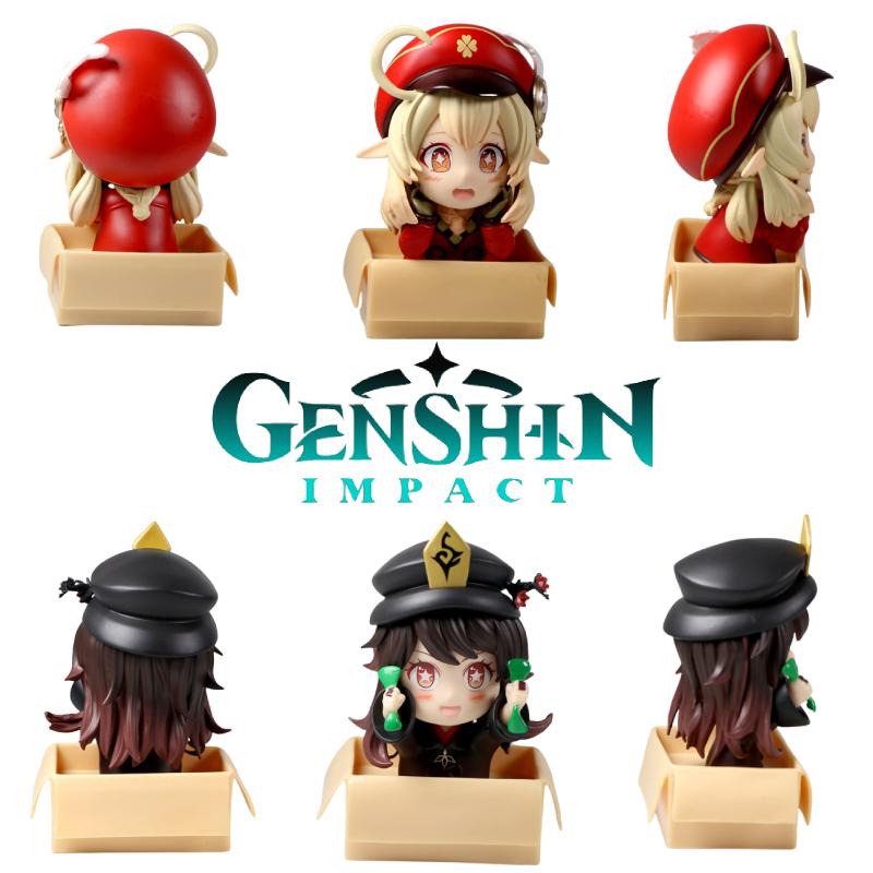 Impact Genshin Klee Hutao Pvc Figure Model Display Toy Collection Home Car Decor