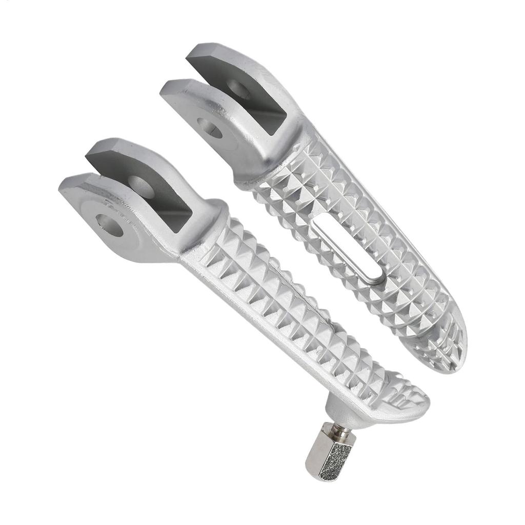 Motorcycle Foot Rest Pedals, Anti-Slip Front Bike Pedals for Street Riding, Durable Footpegs for Highway Mountain Road