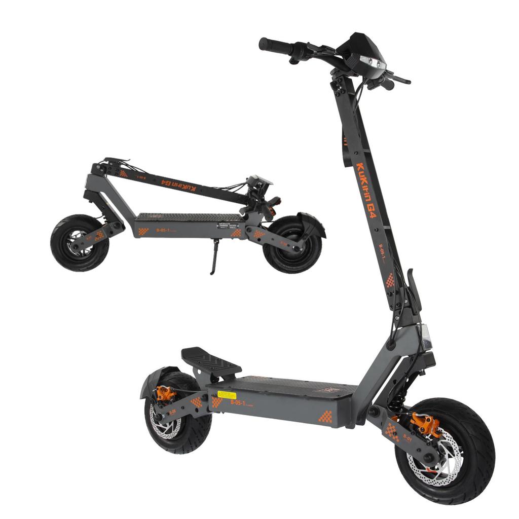 KuKirin G4 Electric Scooter – 2000W Motor, 70km/h, 75km Range, 60V 20Ah Battery, Dual Disc Brakes, 11" Tubeless Tires, Foldable Design