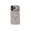 Simple Metal Thin Ring Magnetic PC Case, Suitable for iPhone16Pro Max Apple 17 Mobile Phone Case 14/15 Matte