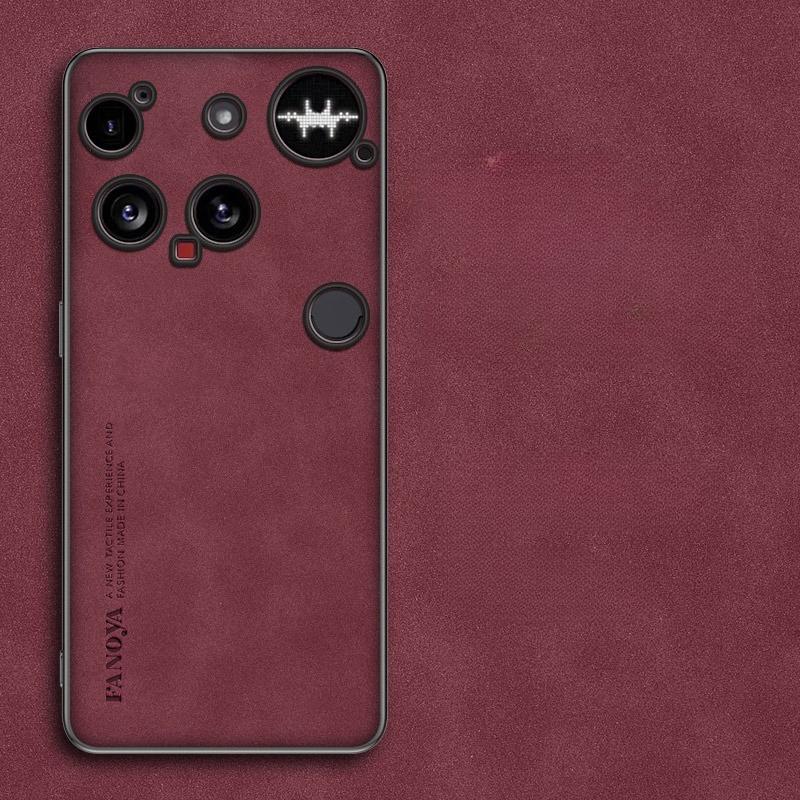 

Чехол для Nothing Phone 3 из ПУ-кожи под овчину, матовый силиконовый чехол для Nothing Phone 3A Pro Phone3, противоударные бамперные чехлы Nothing Phone (3) винный