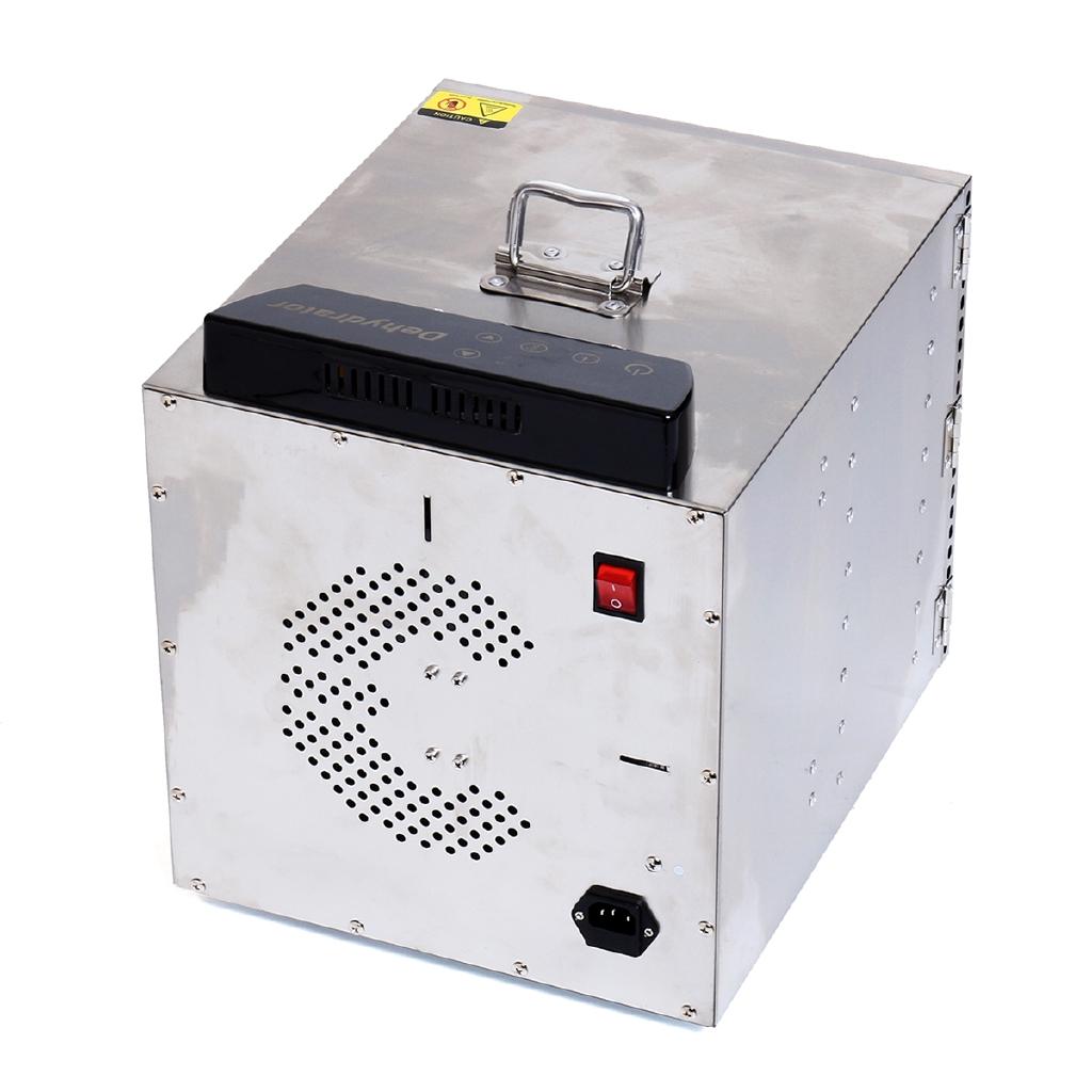 360W 8 Layers Commercial Professional Fruit Food Dryer Stainless Steel Food Fruit Vegetable Pet Meat Air Dryer 30x35.5x30cm