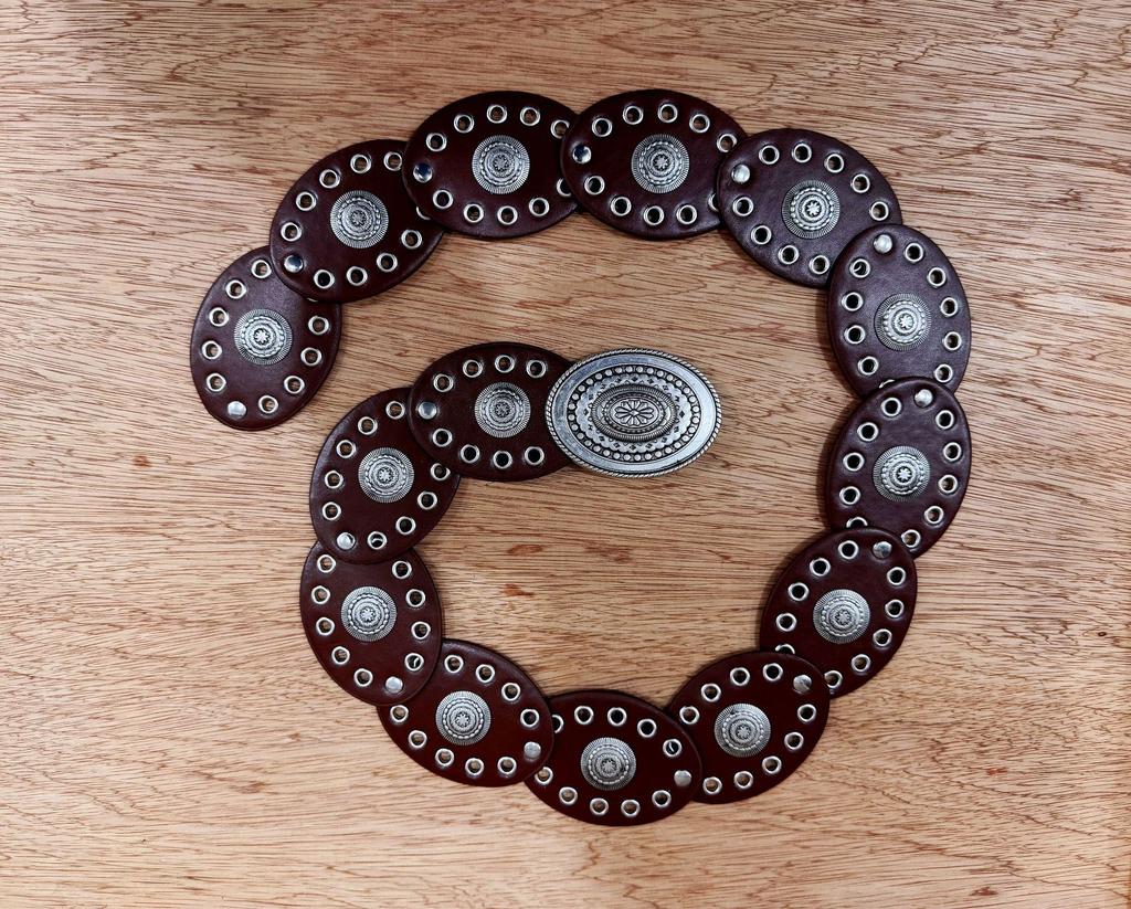 Bohemian Wide Waist Belt for Women Vintage Western Style Round Hollow Out Design for Dress Jeans Casual Outfits