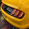 Black Car Rear Tail Light Cover Honeycomb Sticker Tail-lamp Decal Accessories