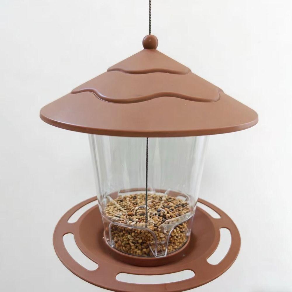 Gazebo Style Bird Feeding Station Large Capacity Hummingbird Feeder Bird Food Container  Outdoor