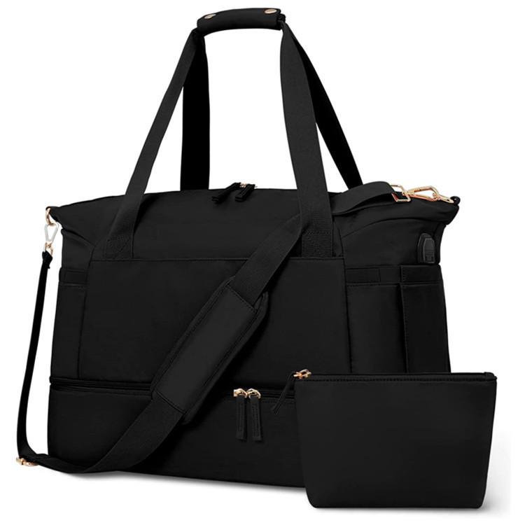 

Gym Bag For Women Sports Travel Duffel Bag With Usb Charging Port Weekender Overnight Bag With Wet Pocket And Shoes Compartment Quality