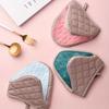 1 PAAR mit rutschfester Silikon-Topfunterlage, ergonomisches Griffdesign, beige mit rosa Verzierung Küchenarbeitsplatten-Schutzpad