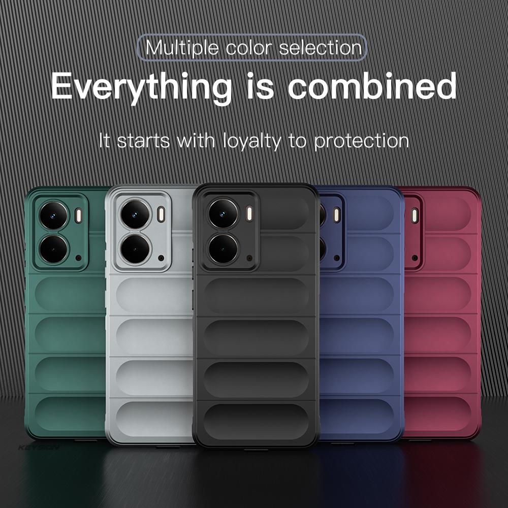 KEYSION Shockproof Matte Case for Realme P3 5G P3 Ultra 5G Anti-skid Soft Silicone Phone Back Cover for OPPO Realme P3 Ultra 5G