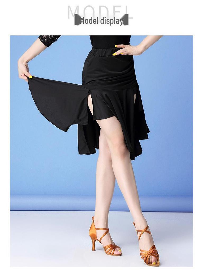 Huayu Women's Latin Dance Fringe Skirt for Practice & Performance