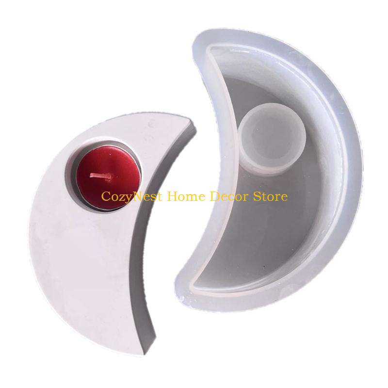 92MF Силиконовые формы Формы для подсвечников в форме луны Формы для подсвечников Формы для гипса Формы для подсвечников-подсвечников Формы для литья