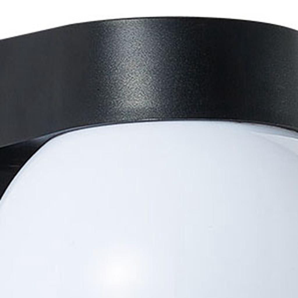 Acrylic Round Lamp Shade with PC Plastic Base Waterproof Exterior Wall Mounted Sconce Lighting