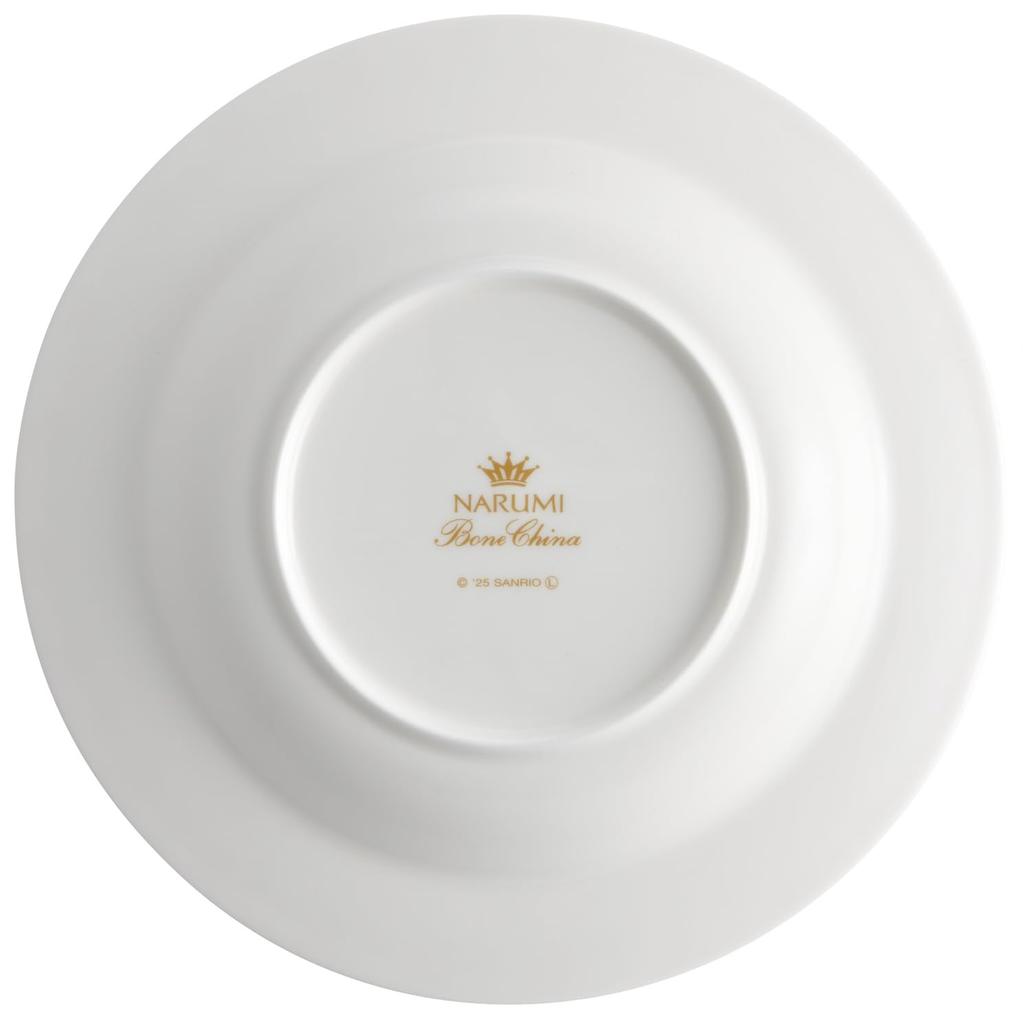 Skater Soup Plate, 23cm, Dishwasher Safe, Narumi Bone China, Made in Japan, Sanrio Hello Kitty Drawing, CBSP23-A