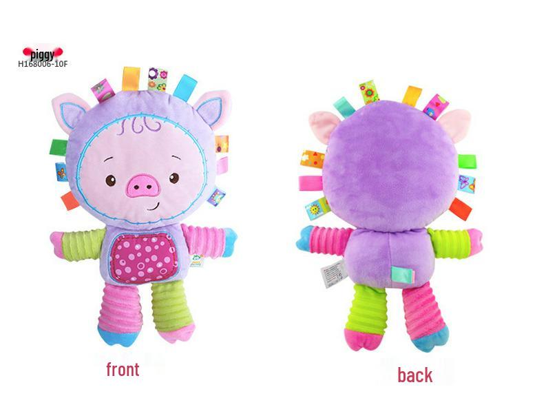 Happy Monkey Baby Plush Rattle - Soft Soothing Toy for Newborns