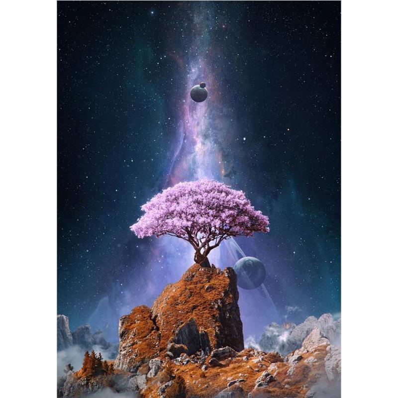 

Современные красочные постеры с космической планетой, холст, живопись, аномальный пейзаж, скандинавская настенная живопись для гостиной, 21*30cm No Frame