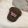 Y2K Retro Leopard Print Fisherman Hat Baseball Cap Adjustable Sun Hat Casual Sun Hat Trendy Fashionable Outfit With Pink Slogan