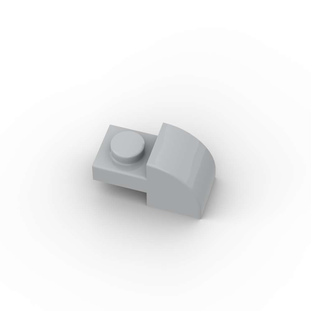 Non-Toxic Moc 10Pcs 5841 Curved 2X1 With Recessed Stud Slope Building Blocks Kit House Bricks Particle Puzzle Toys Children Birthday Gifts