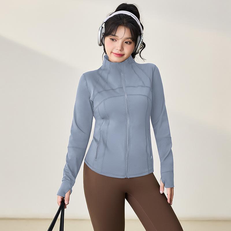 

Plus Size Women s Slimming Yoga Jacket - Long Sleeve Fitness Top for Autumn 2025 2XL (Recommended 130-140 lbs)