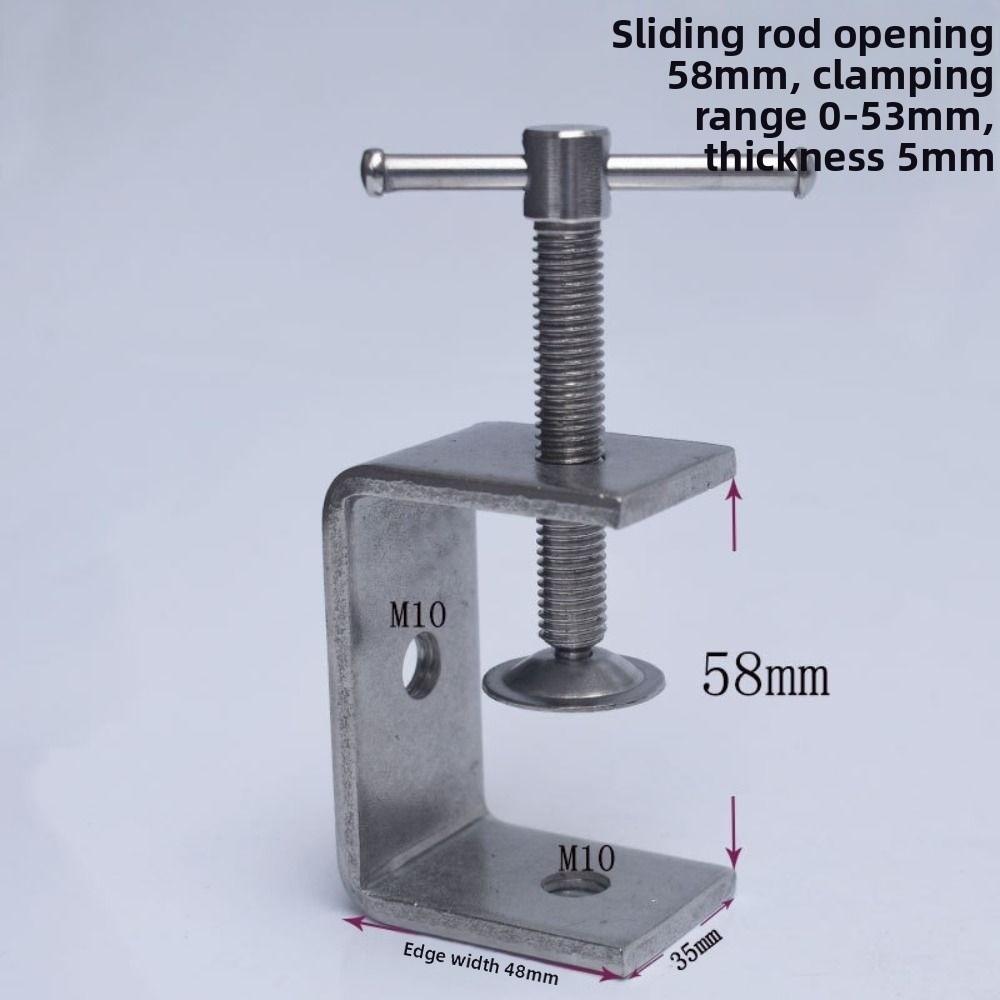 Sliding RodType Square Clamp Adjustable Fixed Holder Clip High Quality C-clamp  Hardware Fasteners