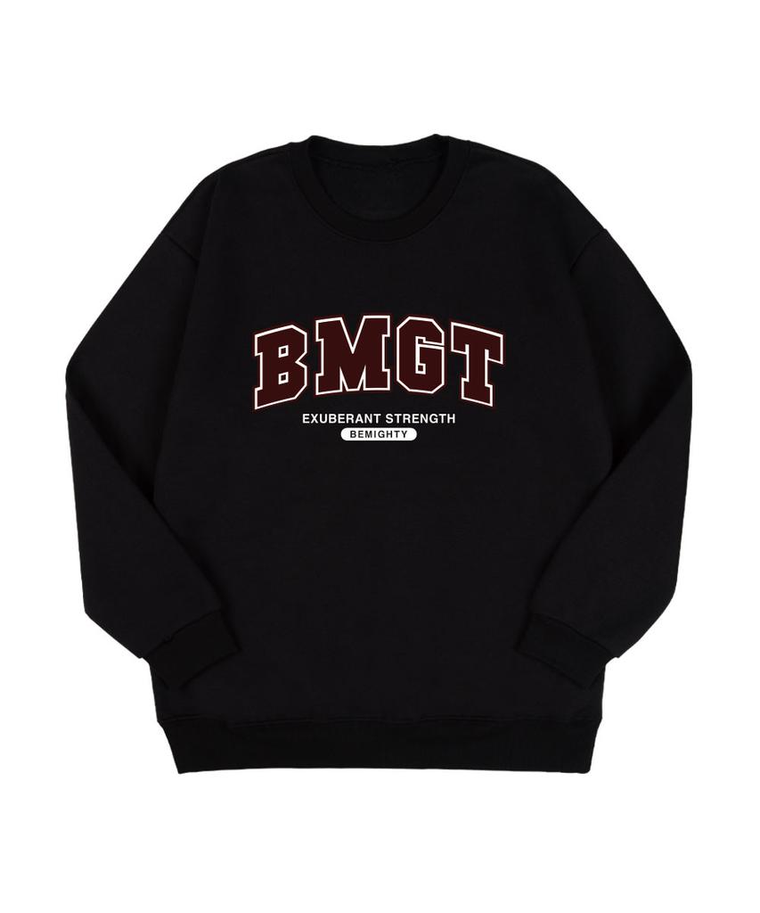 BEMIGHTY College Lettering Oversized Double-Sided Sweatshirt [Oatmeal]