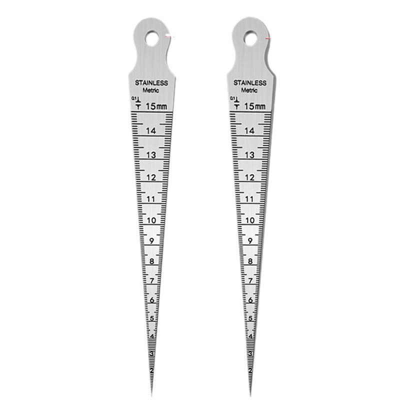 High Precision Stainless Steel Taper Aperture Gauge 0-15mm - Internal Diameter Wedge Feeler Slope