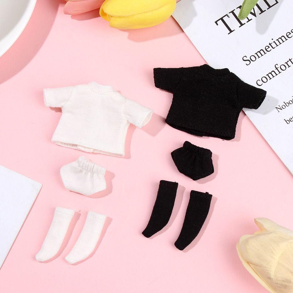 Knitted Sweatshirt Doll Underwear Shorts Socks OB11 Striped Tops Ob11 Doll Clothes  Boy Girl Gift
