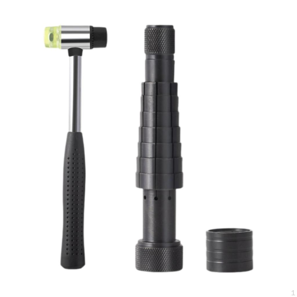 Ring Stretcher Tool Maintenance Jewelry Making Equipment Rustproof Multiuse with Rubber Hammer