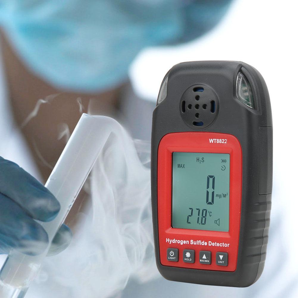 WT8822 Professional Portable H2S Gas Detector High Sensitivity Monitor Alarm Sensor