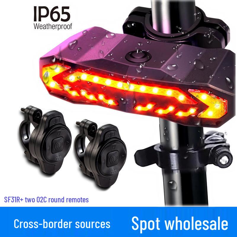 IP65 Waterproof Smart Induction Bicycle Taillight with Anti-theft Alarm and Dual Remote Control