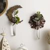 With Pipes Sun Moon Wall Planters Wall-Mounted Wall Hanging Holder Wooden Plant Fram  Kitchen