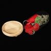 Glasabdeckung Künstliche Rose Blumendekoration Ornament für Valentinstag Geschenk Heimdeko