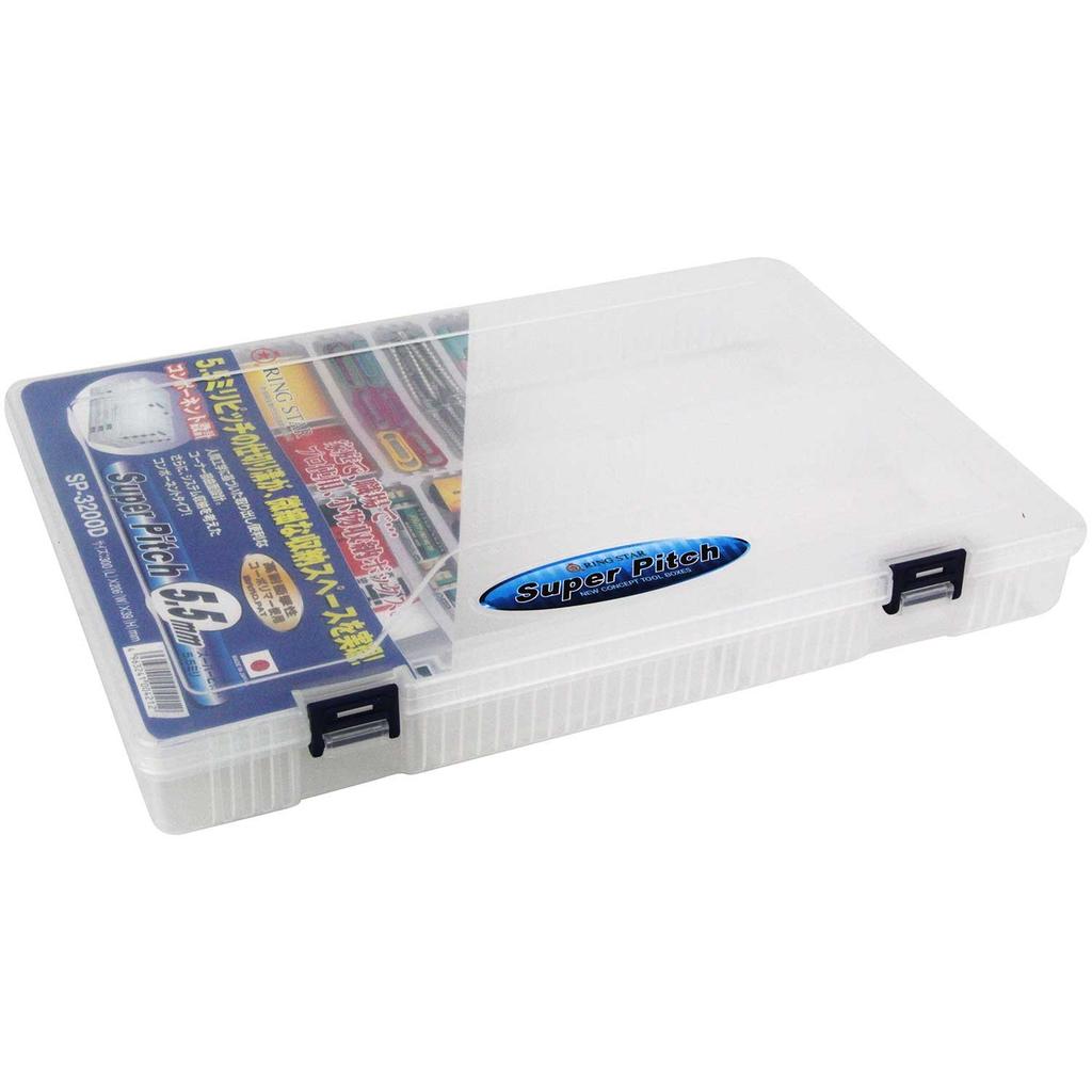 Ring Star Super Pitch Clear L300 X W206 X H39mm with 8 Set of 5 Dividers, SP-3200D-5S