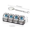 Cross-border 4-key Mechanical Keyboard Decompression Fidget Keychain Toy Tester
