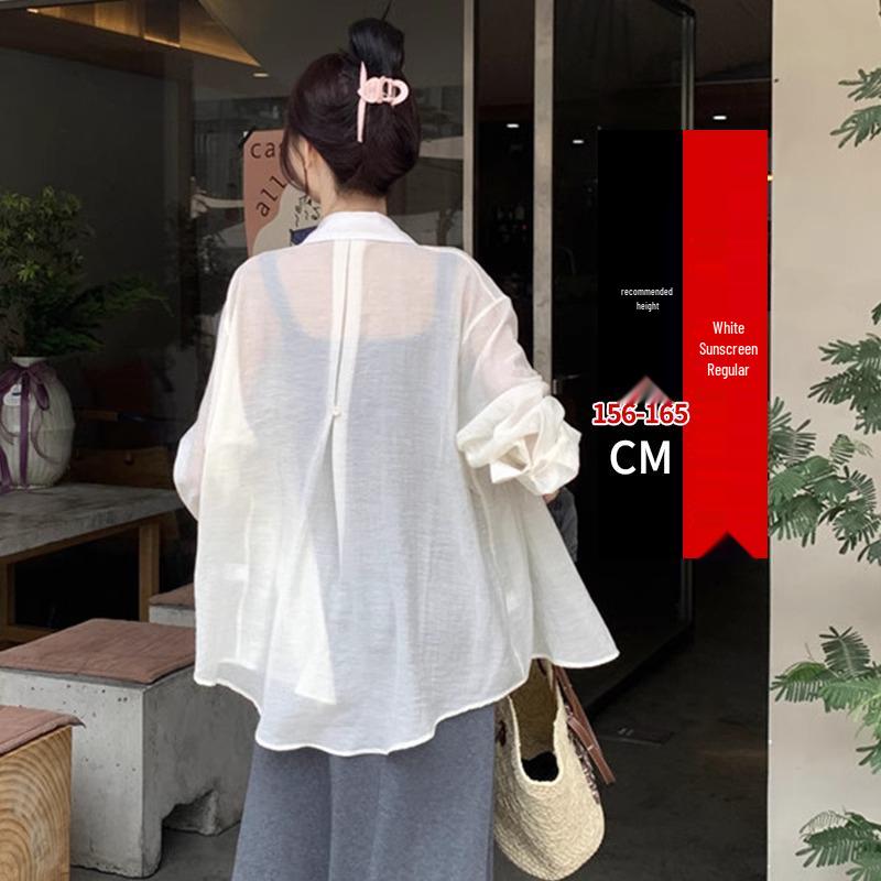 

Women s White Ice Silk Linen Summer Cardigan: Petite, Lightweight, Sun Protection. XS