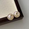 Colorful Zircon Drip Glaze Hoop Earrings: Chic Light Luxury Style for Fashion-Forward Women