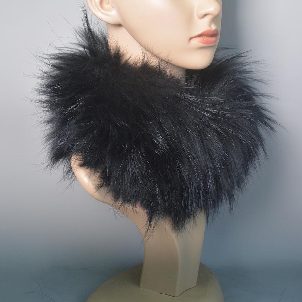 Real Fox Fur Scarf Fur Headband Women Winter Ring Fox Fur Scarves Luxury Neck Warmer Good Elastic 100% Natural Fur Mufflers