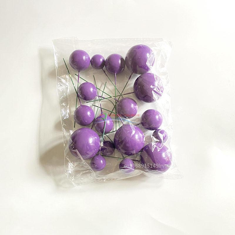 20Pcs Ball Cake Topper Round Mini Balloons Cake Topper Gold Balls Cupcake Toppers Wedding Birthday Valentines Party Cake Decor