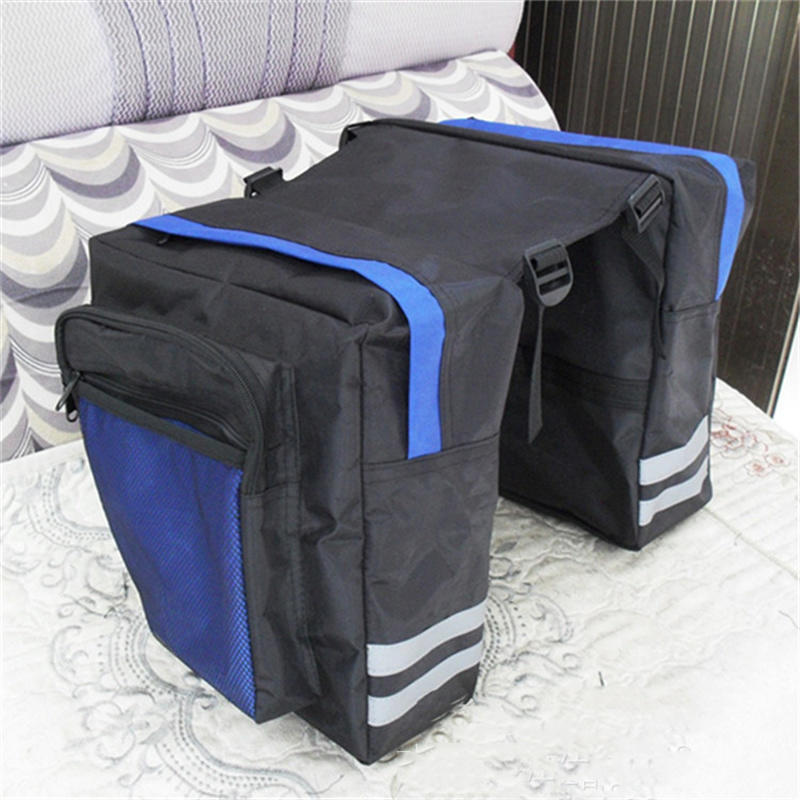 Large Capacity Double Side Bike Rear Rack Bag Durable Cycling Luggage Pannier Travel Back Seat Storage Trunk Bag