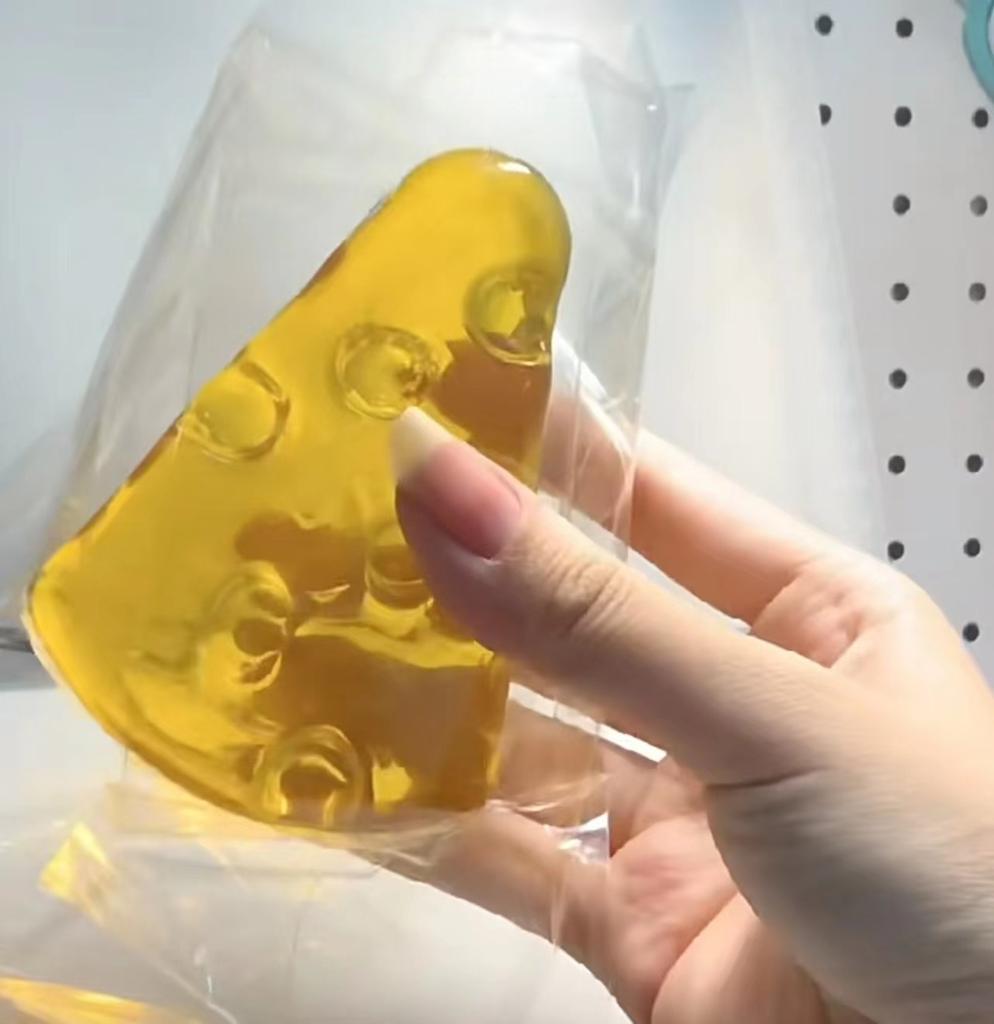 Giocattoli Fidgets Quadrati al Miele e Formaggio Morbidi Super Morbidi Giocattolo da Spremere al Formaggio Mochi Giocattolo Sensoriale Divertente Antistress per Bambini Adulti
