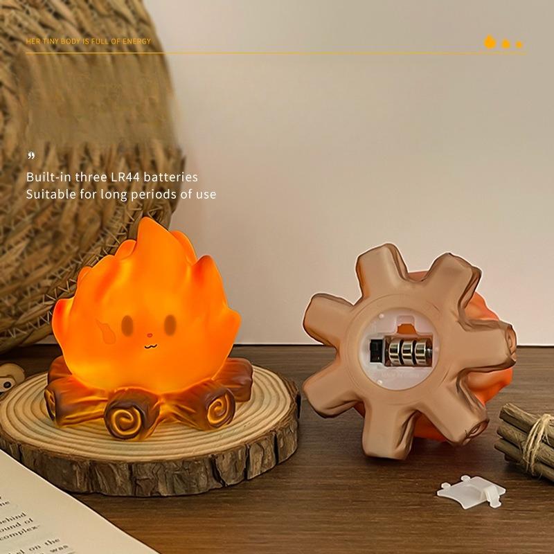 Christmas Bonfire Night Light LED Electronic Candle Light Decorative Atmosphere Light Children's Festival Gift Accessories